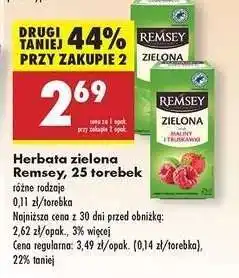 Biedronka Herbata zielona Remsey, 25 torebek oferta