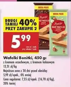 Biedronka Wafelki Bonitki, 450 g oferta
