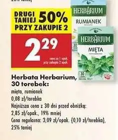 Biedronka Herbata Herbarium, 30 torebek oferta