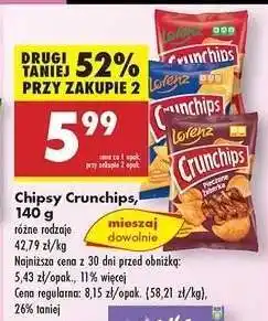 Biedronka Chipsy Crunchips, 140 g oferta