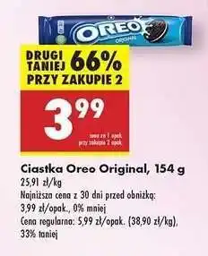 Biedronka Ciastka Oreo Original, 154 g oferta
