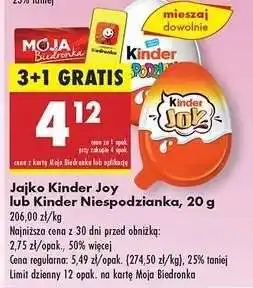 Biedronka Jajko Kinder Joy lub Kinder Niespodzianka, 20 g oferta