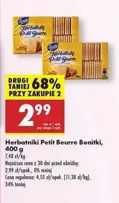 Biedronka Herbatniki Petit Beurre Bonitki 400 g oferta