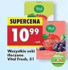 Biedronka Wszystkie soki tłoczone Vital Fresh 3 l oferta