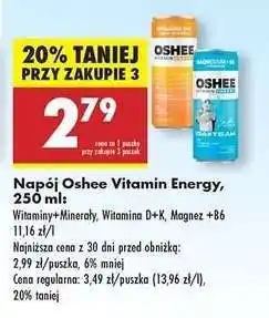 Biedronka Napój Oshee Vitamin Energy 250 ml oferta