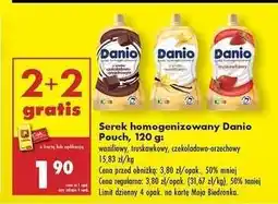 Biedronka Serek homogenizowany Danio Pouch, 120 g oferta