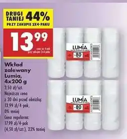 Biedronka Wkład zalewany Lumia , 4x200 g oferta