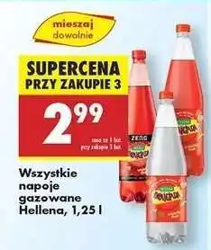 Biedronka Wszystkie napoje gazowane Hellena, 1,25 l oferta