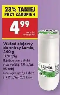 Biedronka Wkład olejowy do zniczy Lumia , 340 g oferta