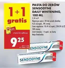 Biedronka PASTA DO ZĘBÓW SENSODYNE DAILY WHITENING, 100 ML oferta