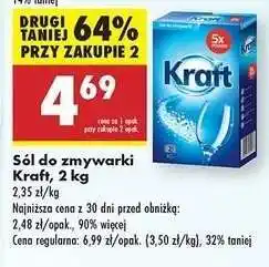 Biedronka Sól do zmywarki Kraft 2 kg oferta