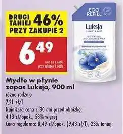 Biedronka Mydło w płynie zapas Luksja 900 ml oferta