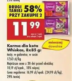 Biedronka Karma dla kota Whiskas, 8x85 g oferta