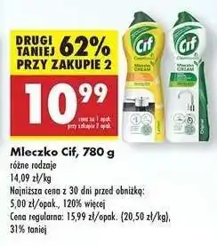 Biedronka Mleczko Cif, 780 g oferta