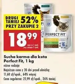 Biedronka Sucha karma dla kota Perfect Fit, 1 kg oferta
