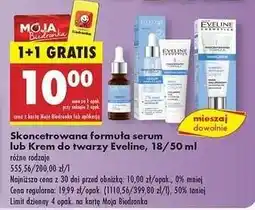 Biedronka Skoncentrowana formuła serum lub Krem do twarzy Eveline, 18/50 ml oferta