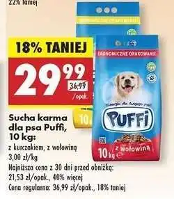 Biedronka Sucha karma dla psa Puffi, 10 kg oferta