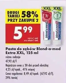 Biedronka Pasta do zębów Blend-a-med Extra XXL, 125 ml oferta