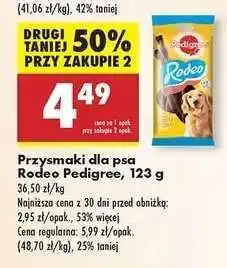 Biedronka Przysmaki dla psa Rodeo Pedigree , 123 g oferta