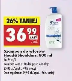 Biedronka Szampon do włosów Head&Shoulders, 800 ml oferta