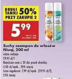 Biedronka Suchy szampon do włosów Niuqi 200 ml oferta