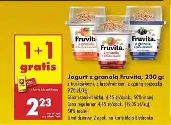 Biedronka Jogurt z granola Fruvita , 230 g oferta