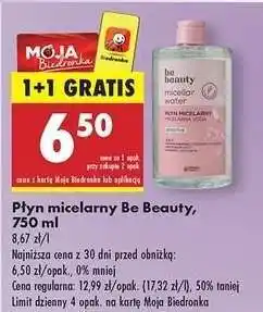 Biedronka Płyn micelarny Be Beauty, 750 ml oferta