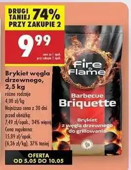 Biedronka Brykiet węgla drzewnego 2,5 kg oferta