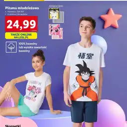 Lidl Piżama młodzieżowa Quad oferta
