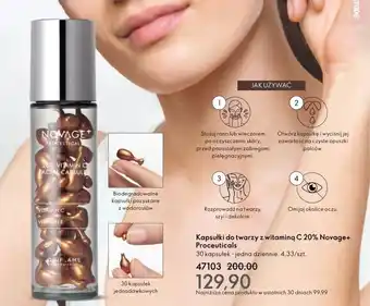 Oriflame Kapsułki do twarzy NovAge oferta