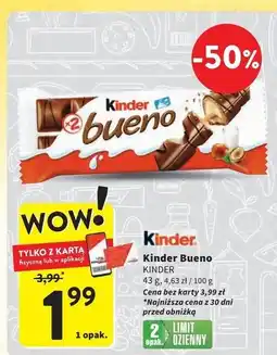Intermarche Baton Kinder Bueno oferta