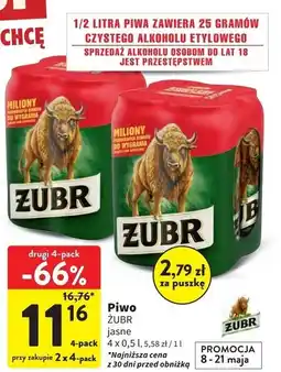 Intermarche Piwo Żubr 1768 oferta