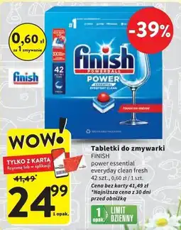 Intermarche Tabletki do zmywarek Finish Power Essential oferta