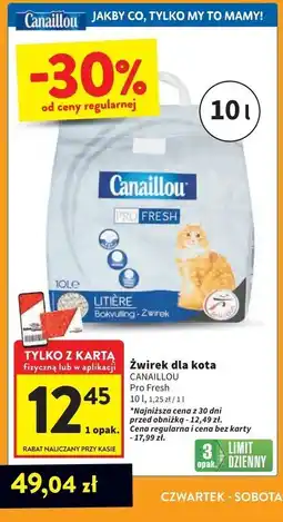 Intermarche Żwirek dla kota pro fresh Canaillou oferta