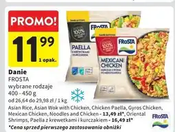 Intermarche Paella danie z krewetkami po hiszpańsku Frosta oferta