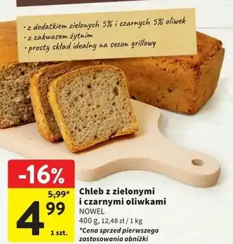Intermarche Chleb z zielonymi i czarnymi oliwkami Nowel oferta