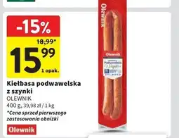 Intermarche Kiełbasa podwawelska Olewnik oferta