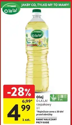 Intermarche Olej rzepakowy Intermarche O La La! oferta