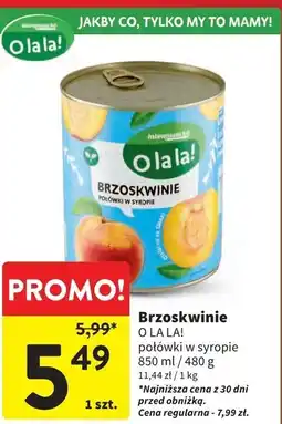 Intermarche Brzoskwinie połówki O La La! oferta