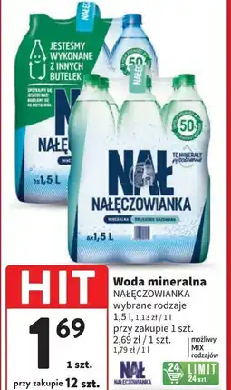 Intermarche Woda delikatnie gazowana Nałęczowianka oferta