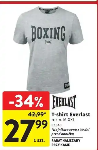Intermarche T-shirt męski print rozm. m-xxl Everlast oferta