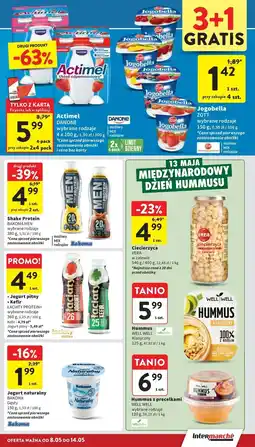 Intermarche Jogurt truskawka Zott Jogobella oferta