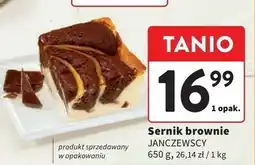 Intermarche Sernik z brownie Janczewscy oferta