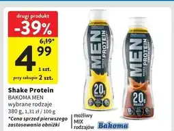 Intermarche Shake waniliowy Bakoma Men Protein oferta