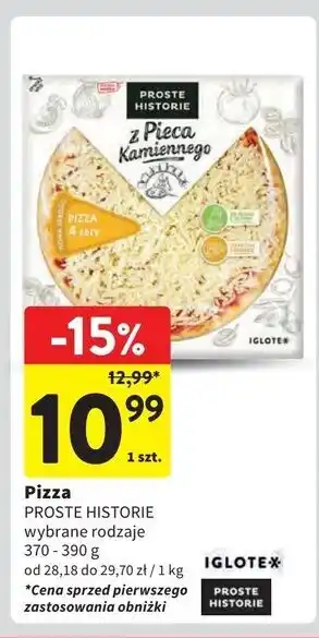 Intermarche Pizza 4 sery Iglotex Proste Historie Z Pieca Kamiennego oferta