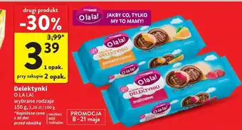 Intermarche Ciastka delektynki malinowe O La La! oferta
