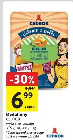 Intermarche Medalion ze szpinakiem i serem Cedrob oferta