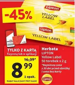 Intermarche Herbata Lipton Yellow Label Tea oferta