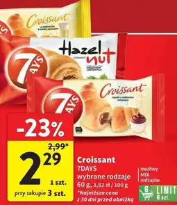 Intermarche Croissant z nadzieniem o smaku spumante 7 Days oferta
