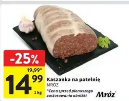 Intermarche Kaszanka na patelnię Mróz oferta